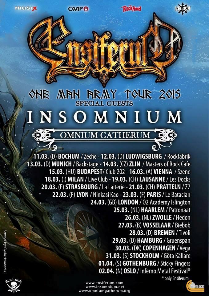 Ensiferum - support bands announced