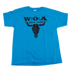 W:O:A - Kids T-Shirt - Logo - Azure Blue